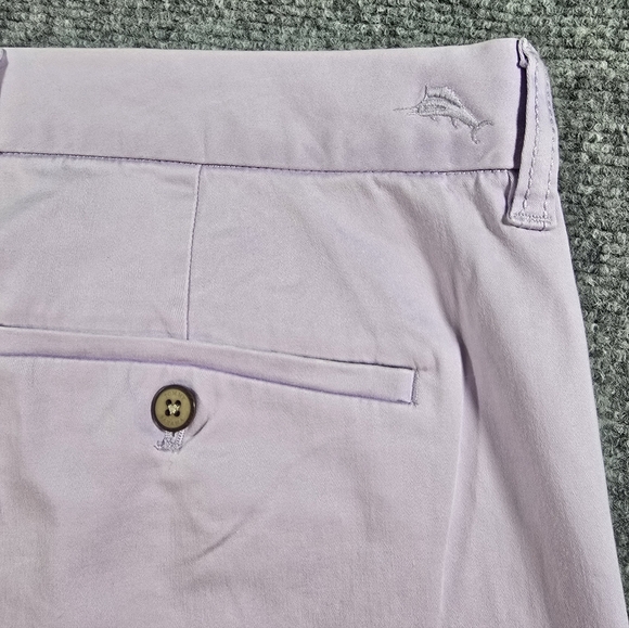 Tommy Bahama Mens Boracay Flat-Front Chino Pants in Lilac SZ 38x30 - Picture 6 of 9